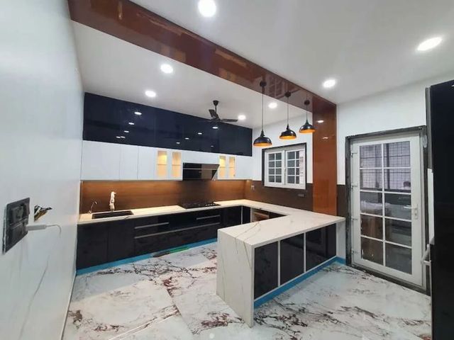 Plywood Smart Storage Modular Kitchen Service Durability High Ease Of Use Enhanced Storage Efficiency Maximized Kitchen Layout Modern And - Image 2