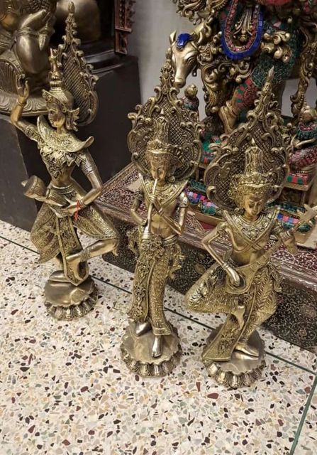 Brass Musician Set, For Decoration Material Brass Usage/Application Decoration In super fine brass 950/- per kg Type Brass music set with super - Image 1