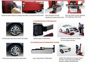 Garage Equipment Car 3D Wheel Alignment Turntables/ Tire Alignment/Wheel Alignment Gauges - Image 4