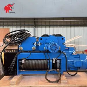 Economical Investment Robust Wire Rope Hoist Mechanism Industrial Facility Use Durable Build Quality Easy Maintenance Hc Type Wire Rope Electric Hoist - Image 4