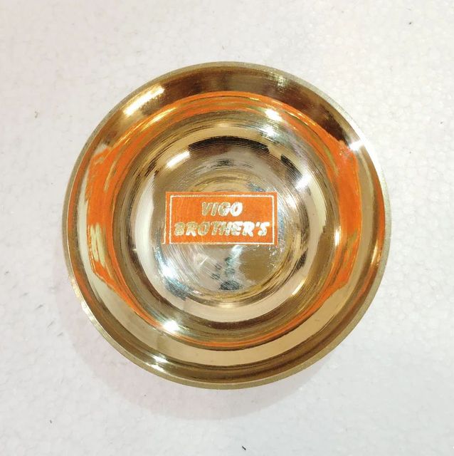 Chandan Pyali Brass Color GOLDEN Material BRASS Occasion Pooja Diya Shape Round Size (Height) 2" Finish Type POLISH Packaging Type - Image 8