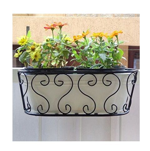 Wholesale manufacture Metal Flower Pots & Planters Customization railing hanger stand best selling product - Image 4