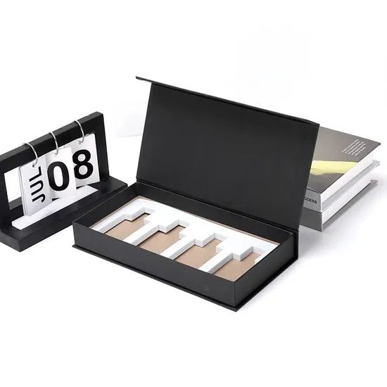 Unique Black Rectangular Cardboard Packaging Lid and Base Gift Candle Boxes - Image 4