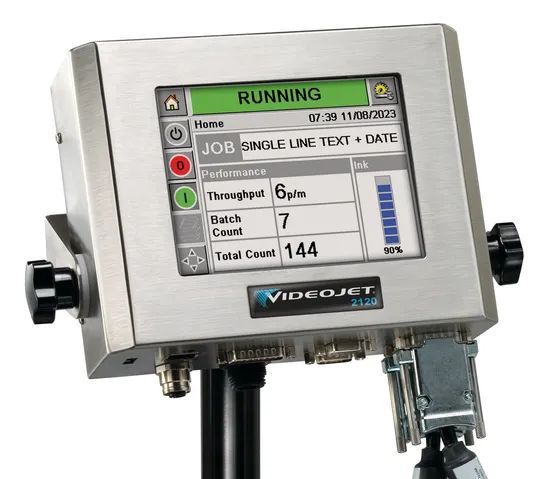 Videojet 2120 Large Charater Marking LCM 707 Double Printhead Printing System 404243 Inkjet Case Coding Carton Printer - Image 2