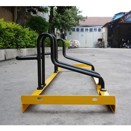 Floor Mounted Durable Modern 2 Bikes Carbon Parking E Bike Stand - Image 4