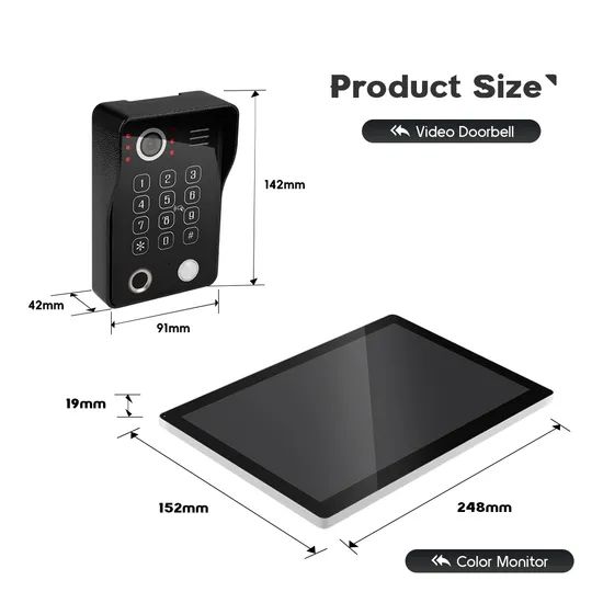 Tuya APP Remote Video Door Phone Intercom Metal Case Doorbell with Fingerprint - Image 4