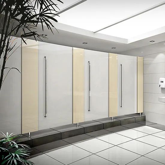 Office Building Project HPL Compact Laminate Panel Toilet Cubicles Partition System - Image 3