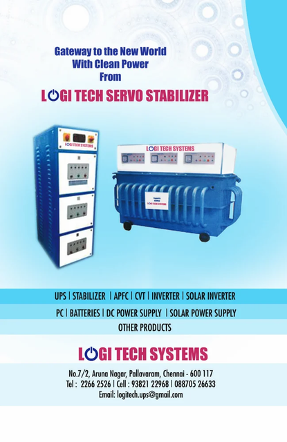 Three Phase Logi Teck Oil Cooled Servo controlled voltage stabilizer - Image 1