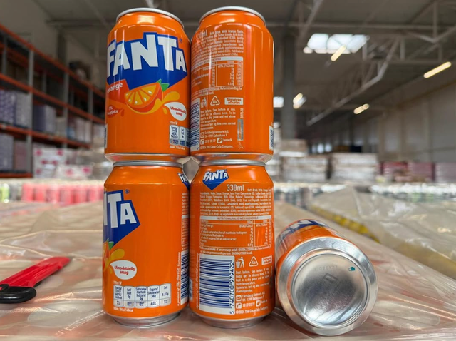 ORIGINAL FANTA 330ML X 24 RECYCLABLE CANS PER CASE FOR SALE - ORANGE,LEMON,EXOTIC & STRAWBERRY SOFT DRINK - Image 3