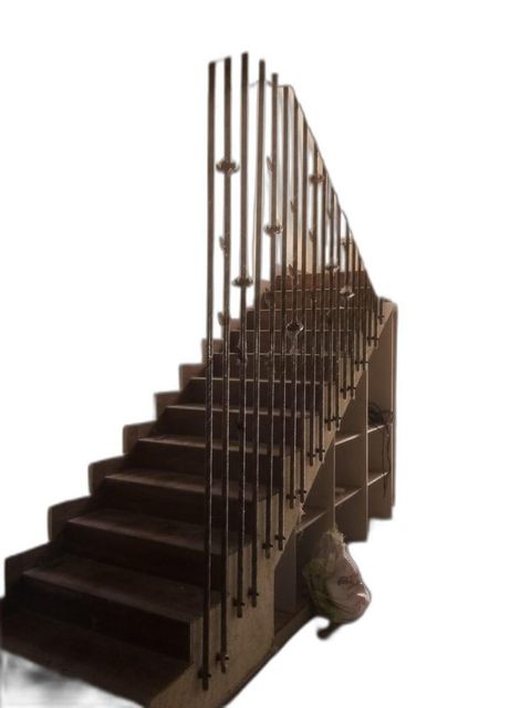 Wooden Staircase Railings, For Home Design Modern Material Wood Position Stairs Usage/Application Home Color Brown And - Image 2
