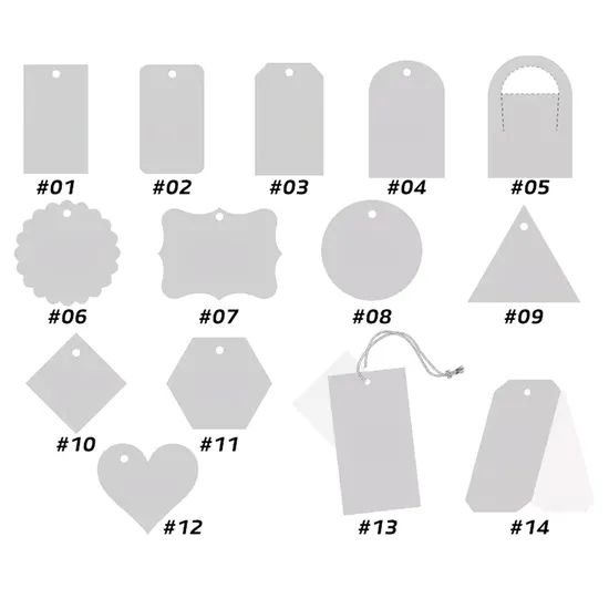 Different Sizes Custom Recyclable Kraft Paper Garment Hang Tags - Image 2