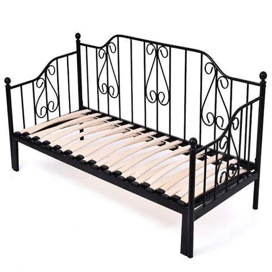 Wholesale Cheap Single Size Metal Bed Frames Iron Bed - Image 2