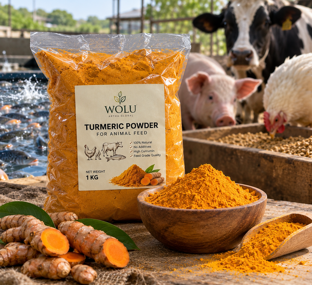 Bulk Turmeric Finger Powder for Animal Feed from Indonesia – Natural Fine Ground Turmeric Powder, 1 kg Plastic Packing - Image 2