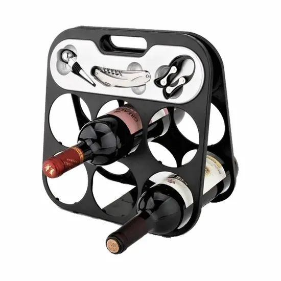 Zinc Alloy Six Bottle Wine Rack - Image 2