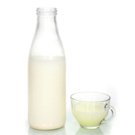 Round Milkshake Bottle for Yoghurt and Beverages with Custom Label - Image 2
