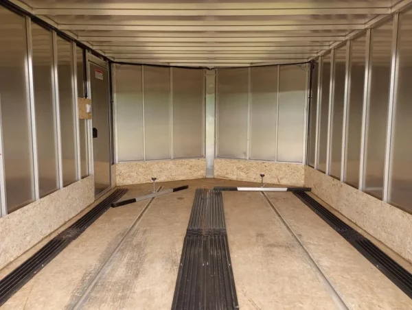 Enclosed Trailers / 2022 Sno Pro Trailers 101×12 Aluminum Hybrid 2.0 w/Tapered Ramp, Mats & Guides - Image 5