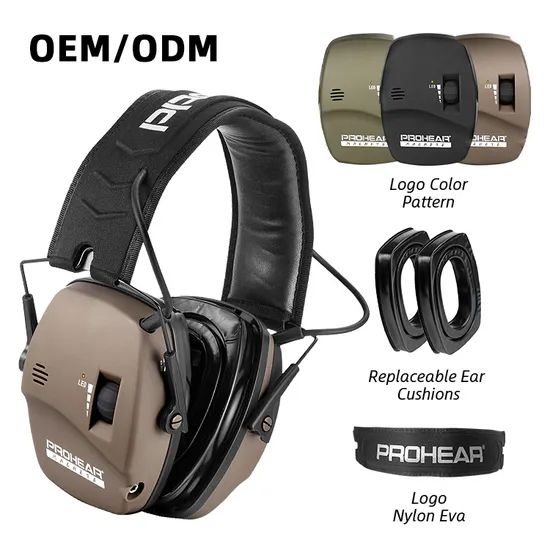 Slim Ultra Compact Wireless Bluetooth Noise Cancelling Ear Muffs Brown 17x13.5x9.5cm ZH 036 15D MOQ100 - Image 6