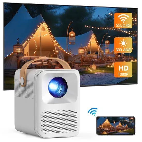 Portable Smart Projector 300ANSI Dust Free Optical Engine Mtk Chip - Image 1