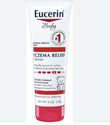 Eucerin Baby Eczema Relief Body Cream Dye Free Yes Steroid Free Yes Fragrance Free Yes Delivery Form Bottle Weight 0.18 Kilograms - Image 1