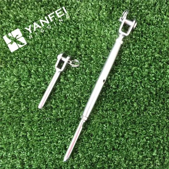 Stainless Steel Pipe Jaw Swage Turnbuckle, Wire Rope Tensioner - Image 1