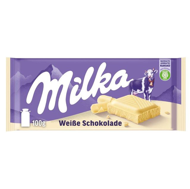 Milka White Chocolate Bar 100g - Perfect for White Chocolate Lovers - Image 4