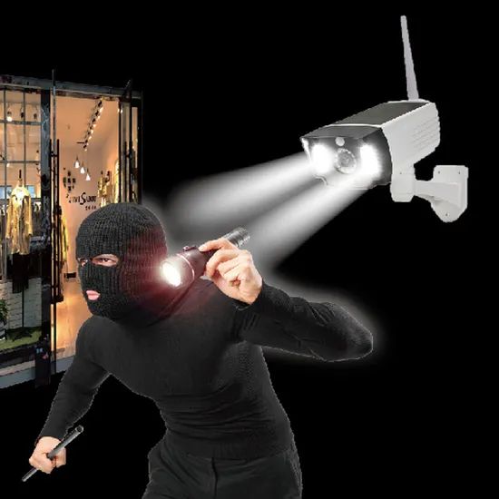 New Simulation Monitoring Fake Camera Human Body Solar Lamp with Remote Control - Image 3
