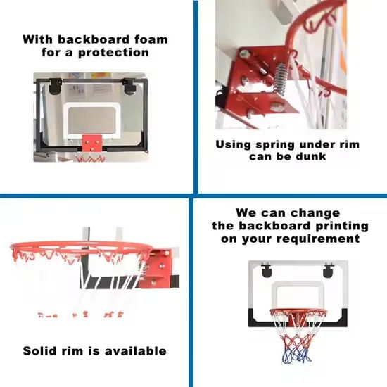 Hanging Transparent Mini Basketball Net Hoop Game Set - Image 2