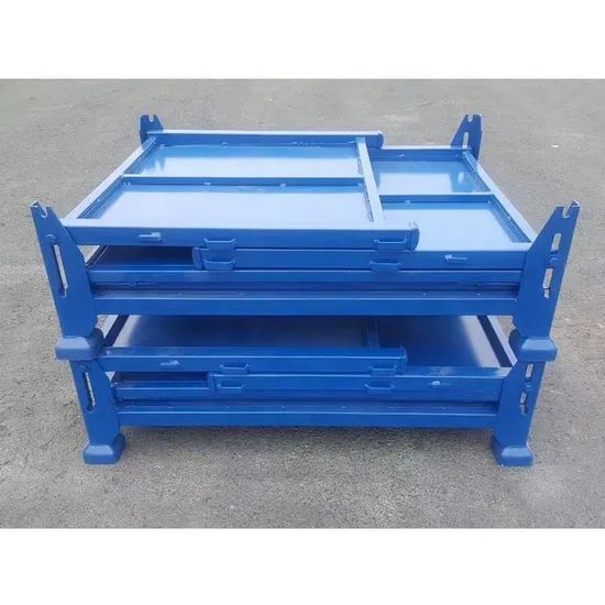 European Zinc-Plated Rectangular Metal Storage Container for Transport - Image 4