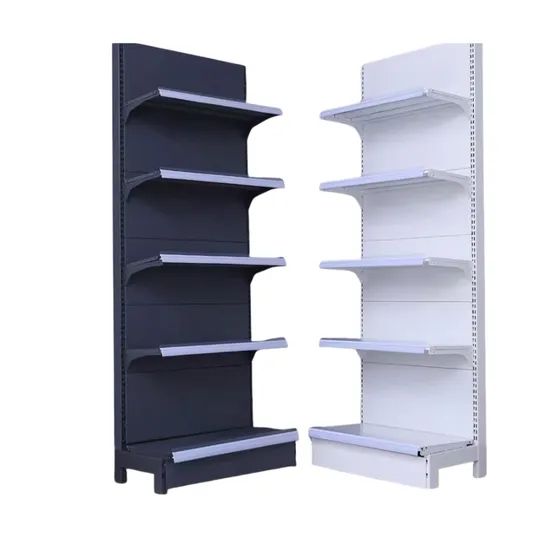 Metal Storage Rack Heavy-Duty Supermarket Stand Adjustable Display Shelf for Cargo Storage - Image 3