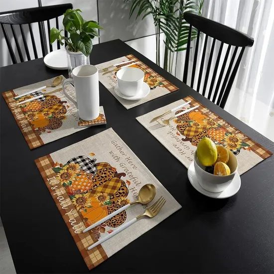 Custom Design Heat Resistant Table Place Mats for Home Restaurants - Image 6