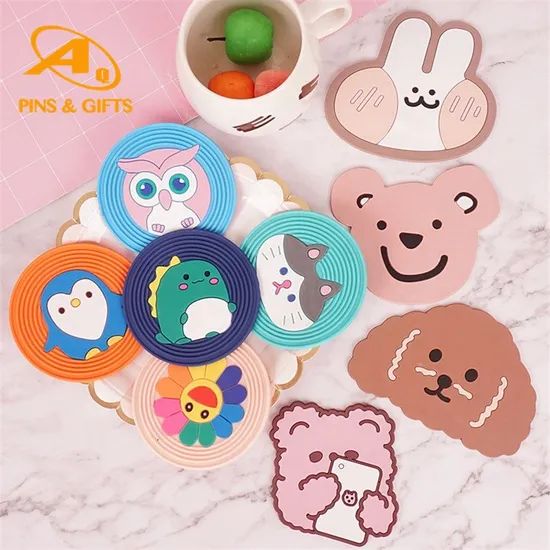 Custom Factory Price Waterproof Non-Slip Table Drinking Mat Heat Resistant Table Coaster Christmas Promotional Soft PVC Rubber Coaster Silicone Mat Tablemat - Image 2