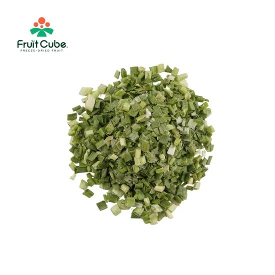 High Nutrition Freeze-Dried Spring Onion Dices Origin China Model NO. FD0042 HS Code 2008999000 Trademark Fruit Cube Name Fd Pumpkin - Image 1
