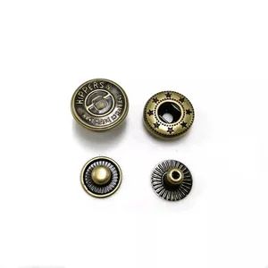 Nickel Free Anti-Rust 15mm Metal Snap Buttons 4 Parts for Garment - Image 4