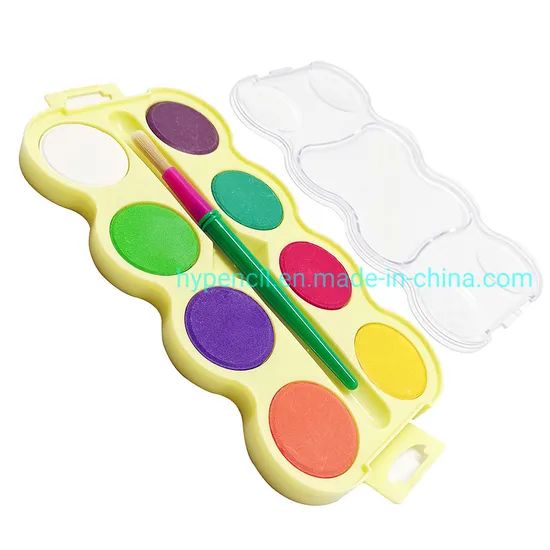 Crelando-8 Jumbo Water Color Cakes 12Color Plastic Art Paints Customized 15D Sample MOQ100 - Image 2