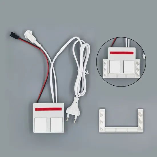 Smart Transfer Rotary Light Pressure Electrcal Glass Power Rocker Switch for Mirror - Image 2