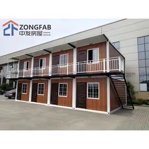 Factory Sale Wholesale Steel Prefab Container Modular Prefabricated Office House for Worker Dormitory Camp Construction Site Cabin - Image 4