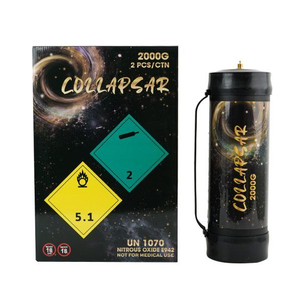 Collapsar 3.3L 2000G N2O Tanks Whip Nitrous oxide for food, 1 Unit - Image 3