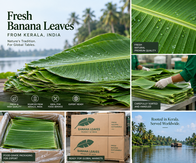 Fresh Banana Leaves from Kerala, India - Image 1
