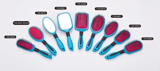 Rubber Paint Paddle Hair Brush - Image 1