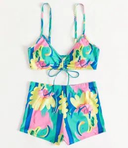 OEM New Design Sports Beach Strappy Boxer Briefs Sexy Swimsuit Set - Image 1