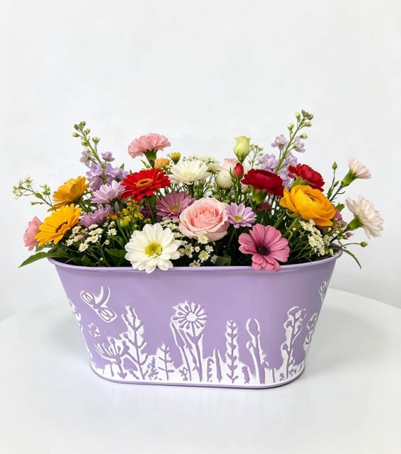 iron flower pot - Image 1
