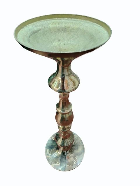 Polished Golden Round Brass Urli Stand, For Temple Shape Round Color Golden Material Brass Finish Polished Usage/Application - Image 5