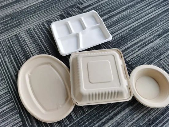 Compostable Biodegradable Disposable Sugarcane Bagasse Paper Plates Tableware - Image 3