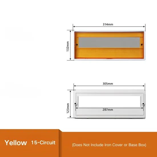 Plastic 15 Circuit Yellow Mains Supply Accessory Cover Panel - Image 1
