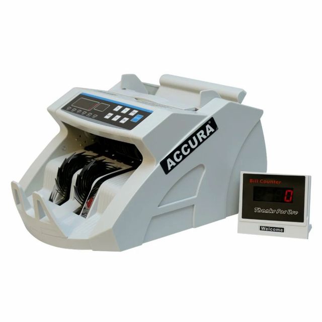 Currency Counting Machines Color White Display Type LED Detection Features UV, MG Counting Speed 1000/1 min Hopper Capacity 130 - Image 2