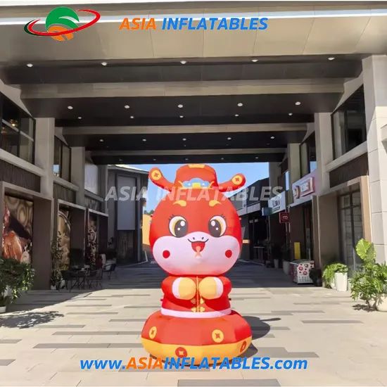 2025 New Year Snake Mascot Inflatable Decoration Inflatable Cartoon Snake - Image 4