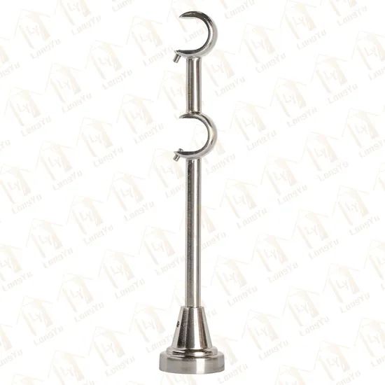 Aluminum Single Curtain Rod Brackets, Curtain Pole Brackets - Image 3