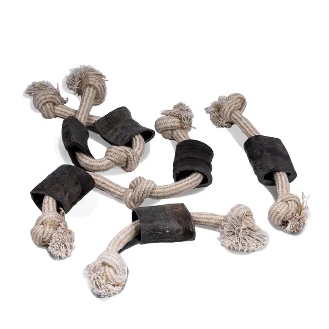 Dog Toys- made of Buffalo horn and cotton Rope - Image 1