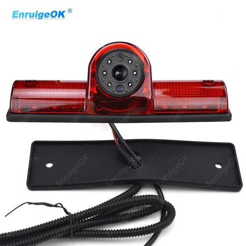 Universal Rear View Backup Camera Third Brake Light for Cargo Van Truck Bus - Image 1