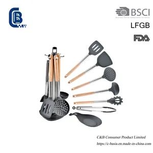 8PCS Non-Stick Silicone Kitchen Cooking Utensils Tool Set, Kitchenware - Image 2